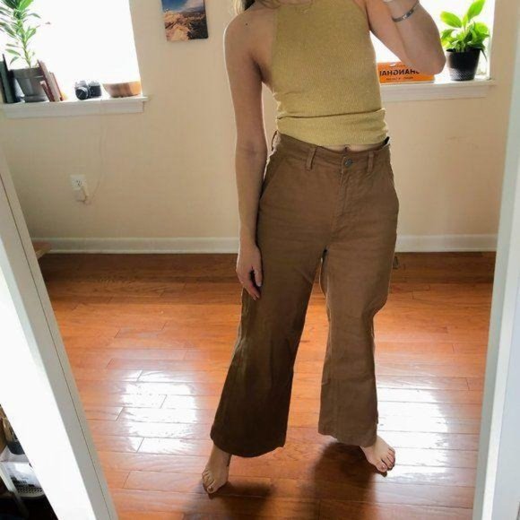 Everlane High Rise Wide Leg Cropped Trousers - Picture 7 of 7